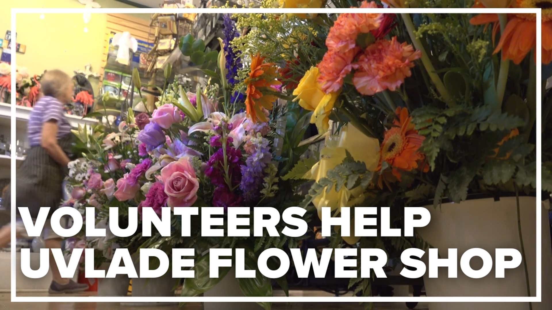 Volunteers from across Texas are helping a Uvlade flower shop with flowers and memorials following the deadly school shooting at Robb Elementary School.