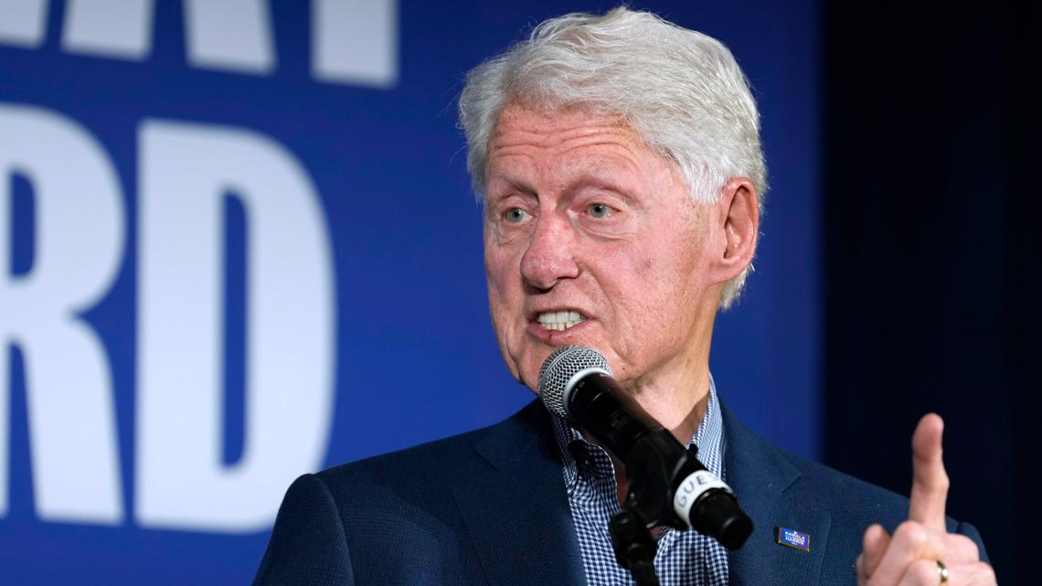 Bill Clinton to campaign for VP Harris in Charlotte