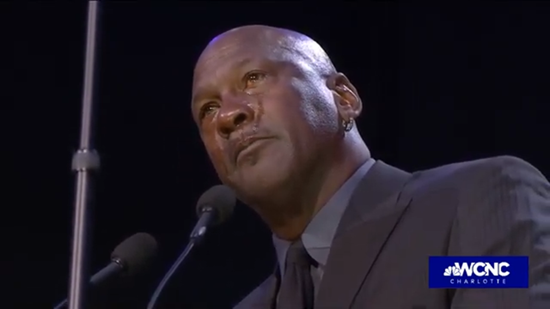 Michael Jordan was emotional and crying as he remembered Kobe Bryant at a memorial service in Los Angeles on Monday.