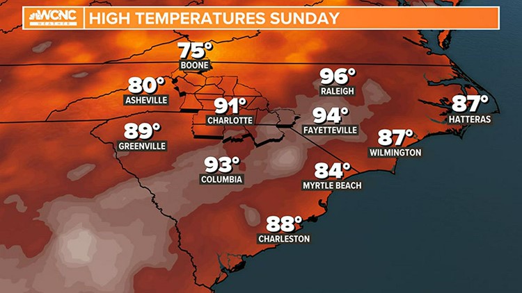 FORECAST: Not as hot with rain and a few storms