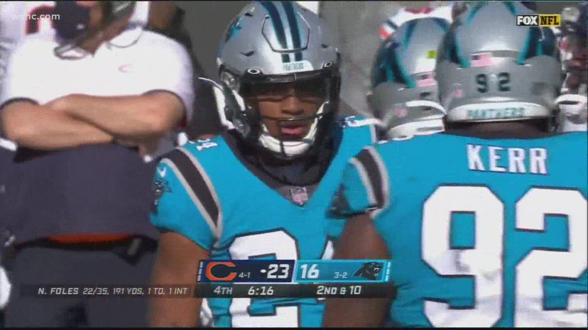 The Carolina Panthers lost to the Chicago Bears at Bank of America Stadium in Charlotte Sunday, breaking the Panthers' three-game winning streak. FINAL SCORE: 23-16.