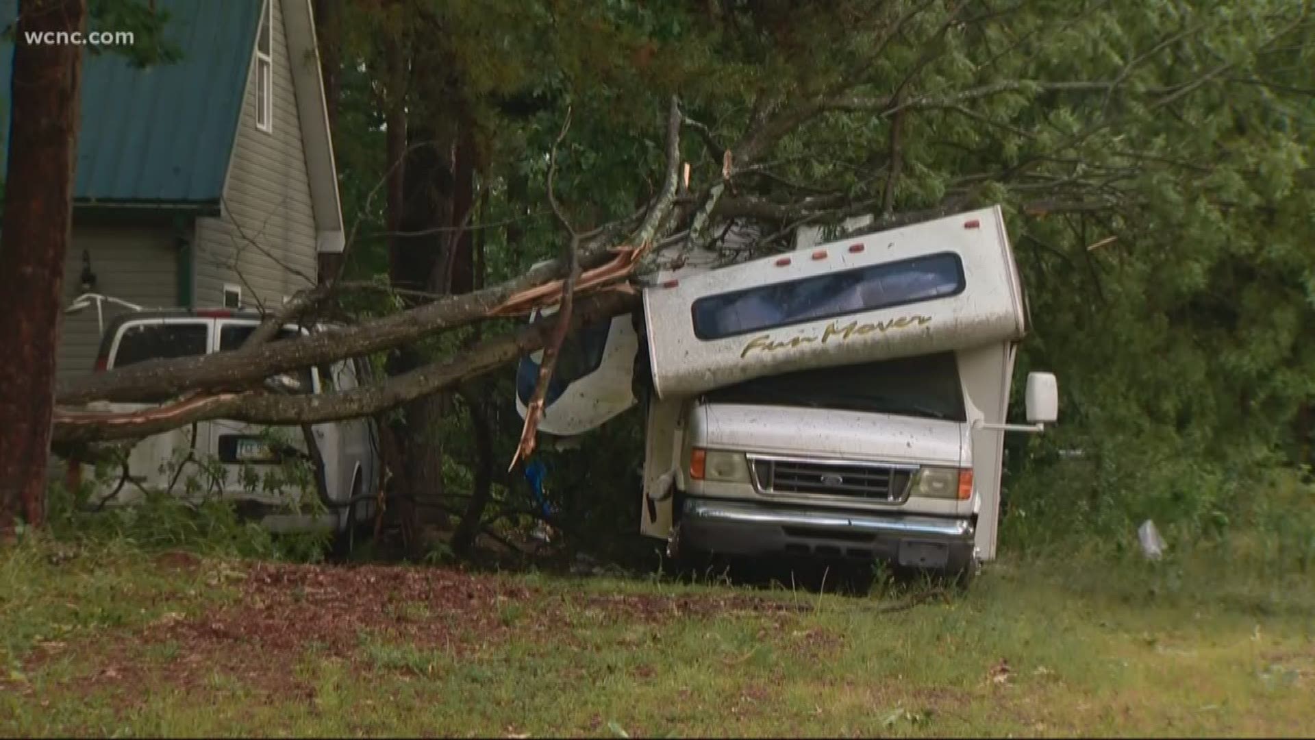 Several tornado and thunderstorm warnings were issued Friday afternoon as severe weather raced through the Carolinas.