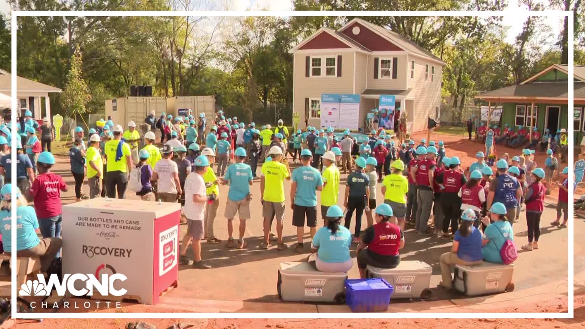 Thousands of volunteers came together this week to build 23 homes in west Charlotte as part of the Jimmy & Rosalynn Carter Work Project.