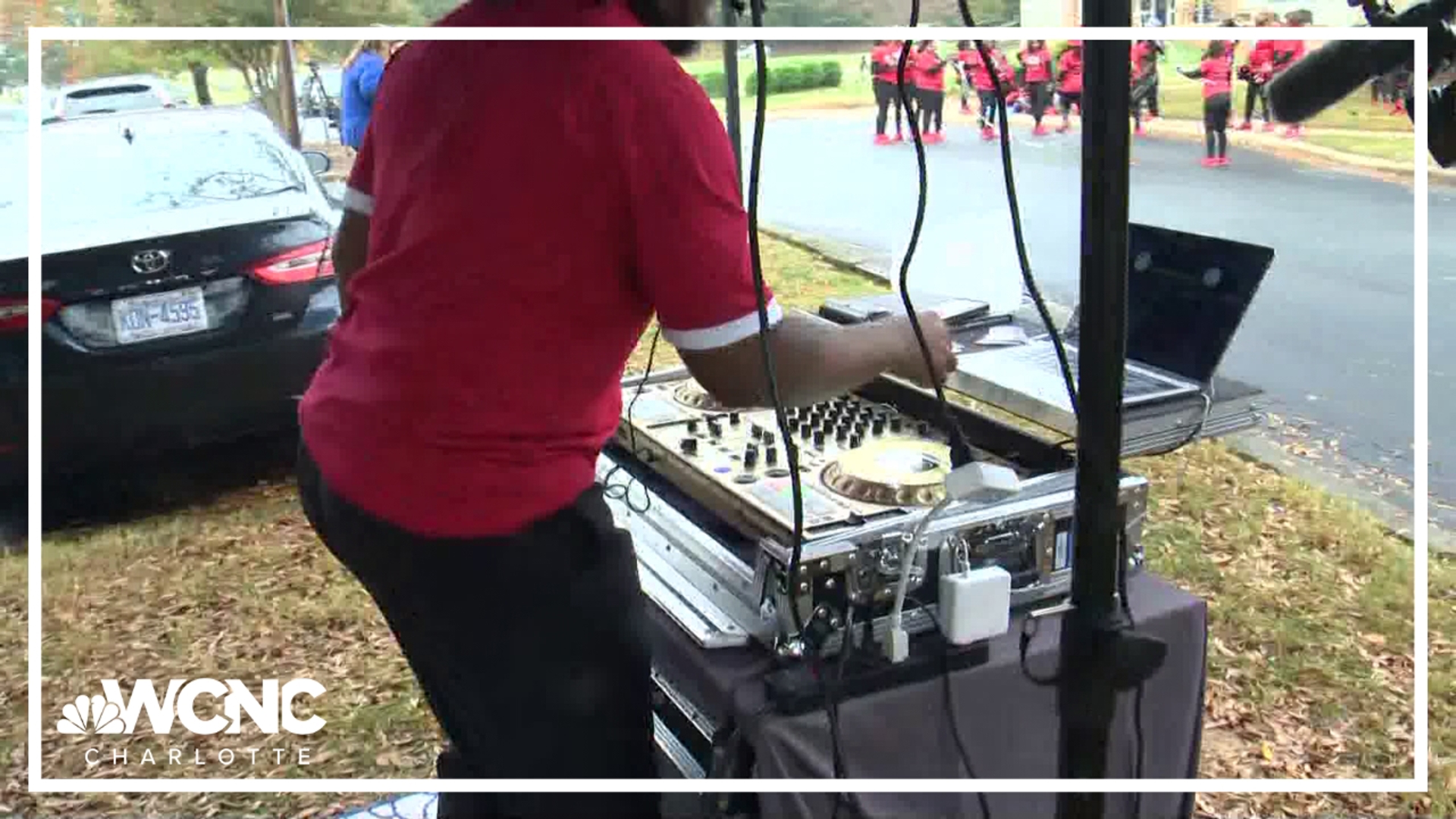 A group in Mecklenburg County is making sure people enjoy their Election Day experience with jump rope and live music.