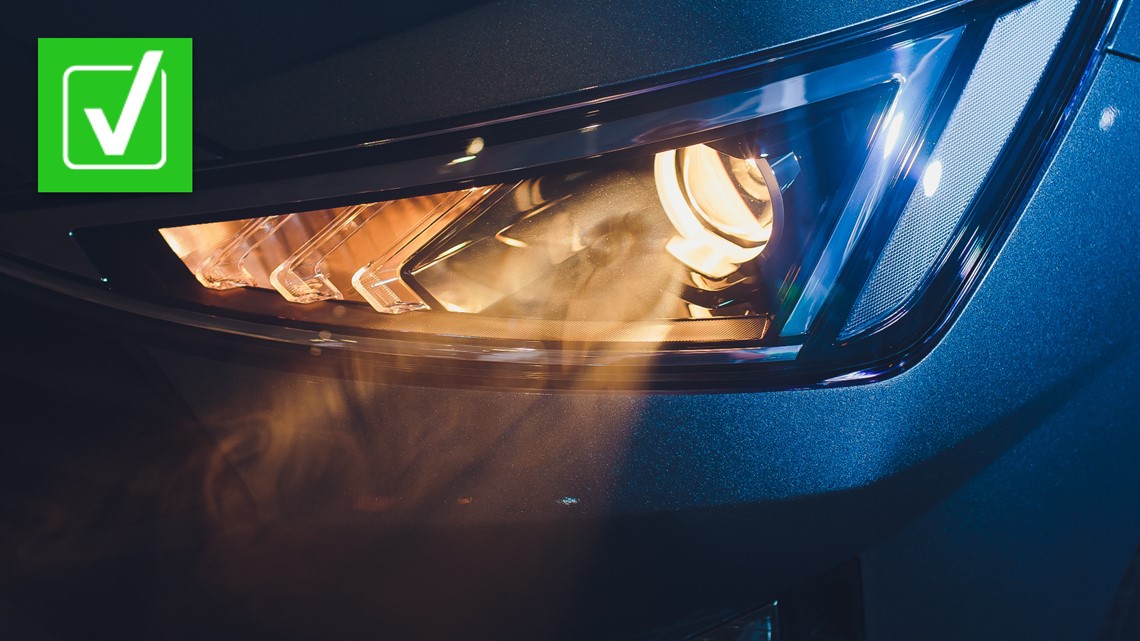 Can I have colored headlights on my car in NC?