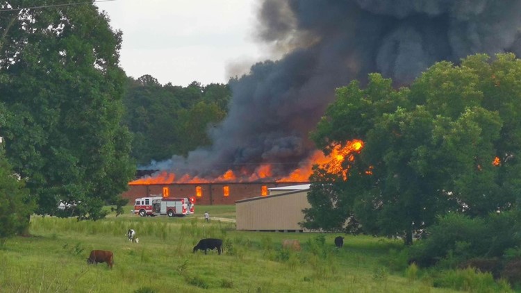 Fire rips through family-owned Stanly County furniture plant