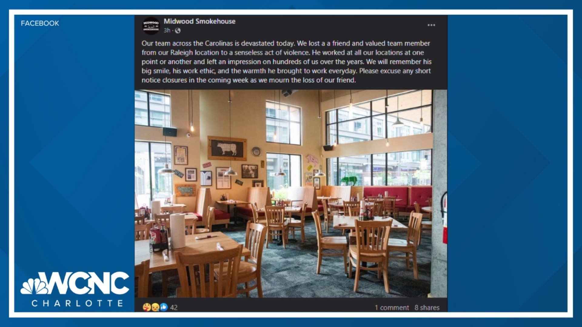 Millette was a general partner of Midwood Smokehouse, which opened in the spring at 409 West Johnson St and is part of the Charlotte-based FSFJ restaurant group.