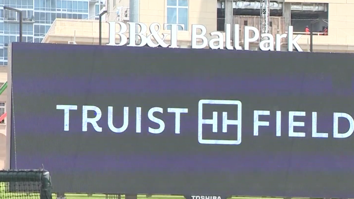 Charlotte Knights ballpark gets new name Truist Field