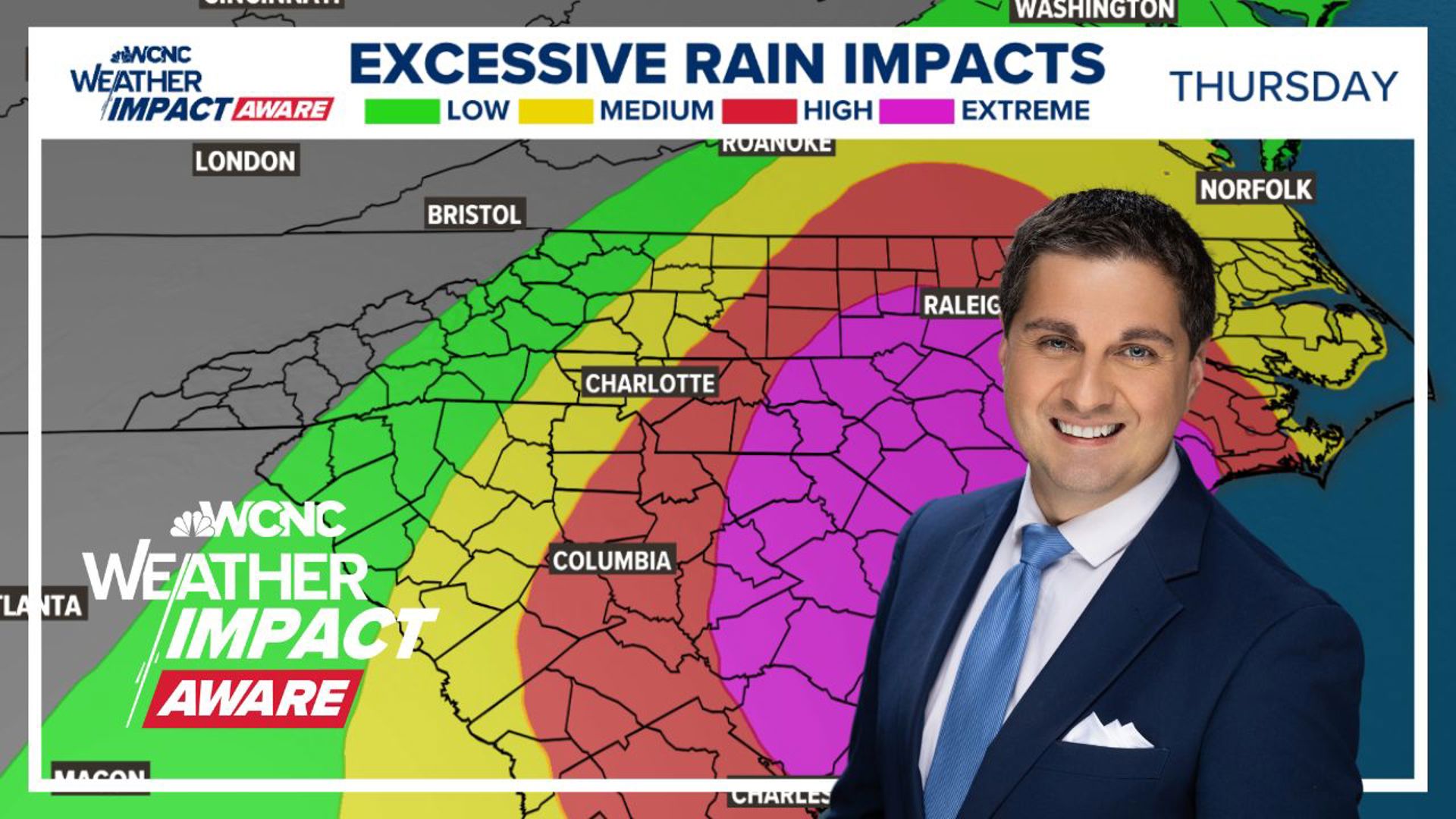 Tropical Storm Debby will bring heavy rain that could cause flooding across the Charlotte area this week.