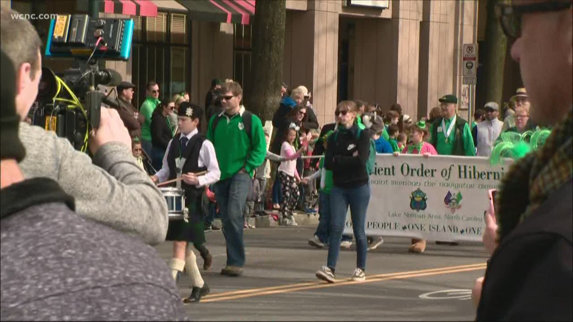 Hundreds of people came out to see the parade through uptown Charlotte Saturday morning.