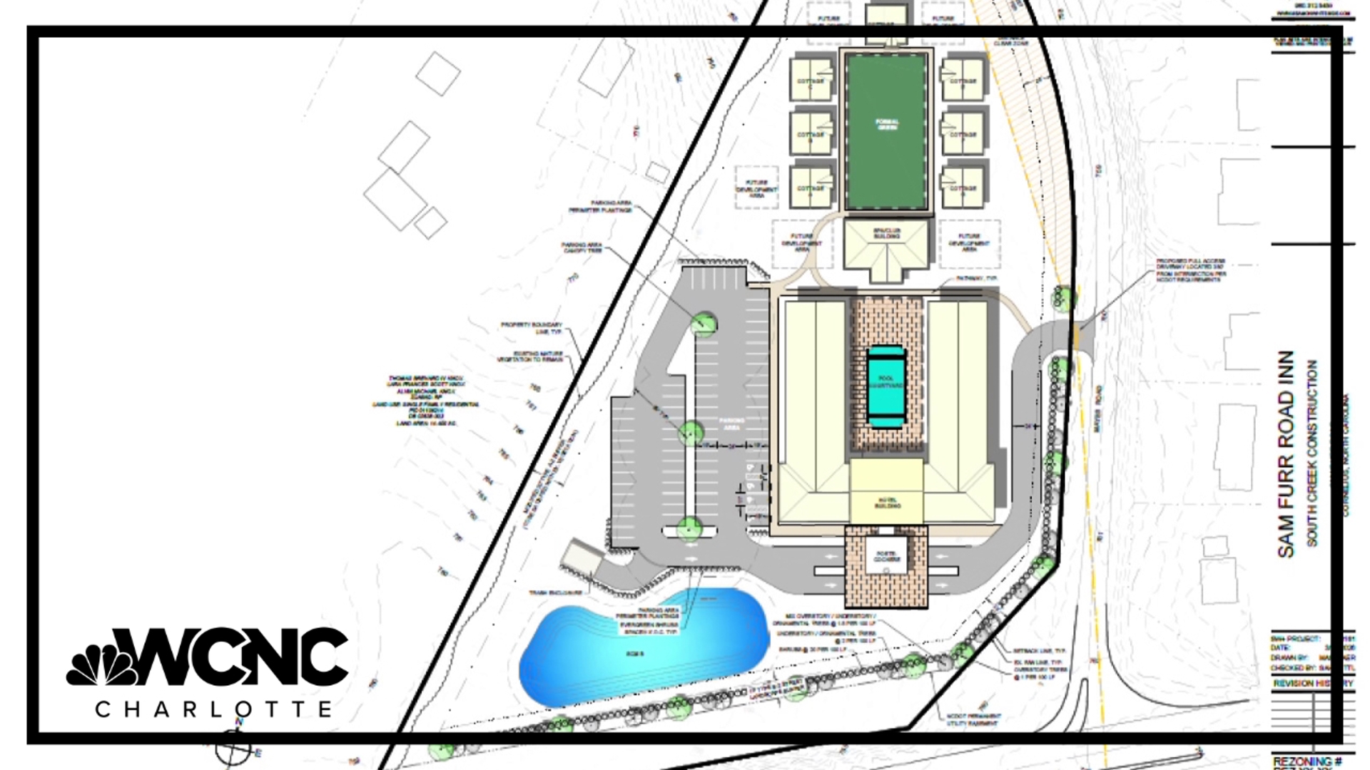 wcnc.com - Walker Lawson - Cornelius residents rally against rezoning for a new hotel development