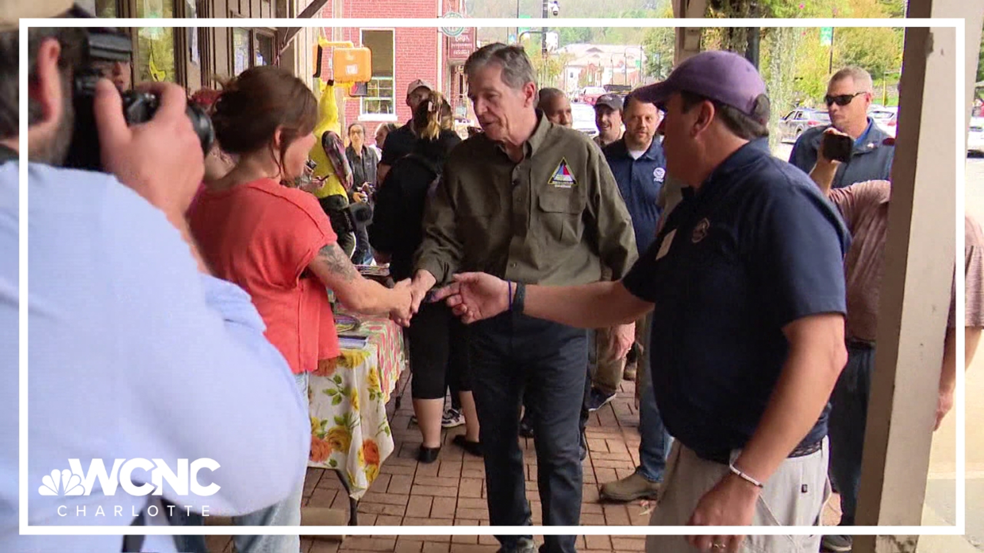 Roy Cooper was in western North Carolina to see the damage up-close.