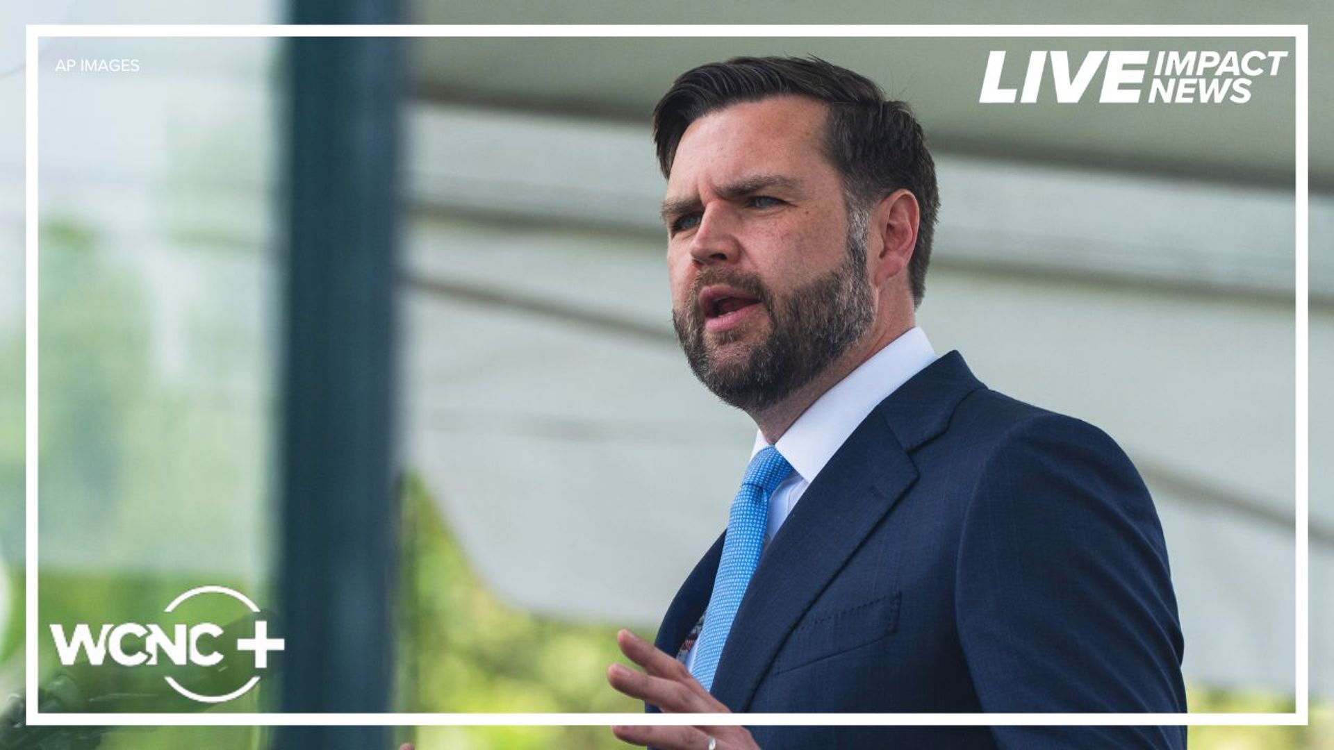Vice President JD Vance speaks at the U.S. Naval Academy's commencement ceremony.