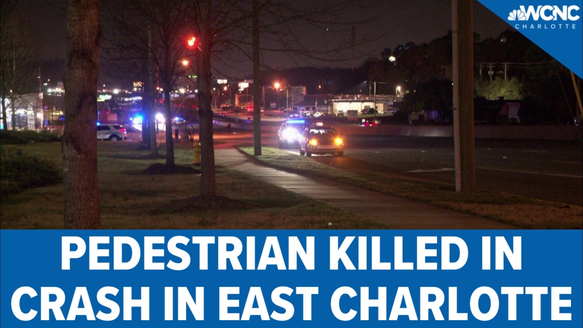 According to the Charlotte-Mecklenburg Police Department, a person was struck by a vehicle on East Independence Boulevard near Frank Bailey Drive.