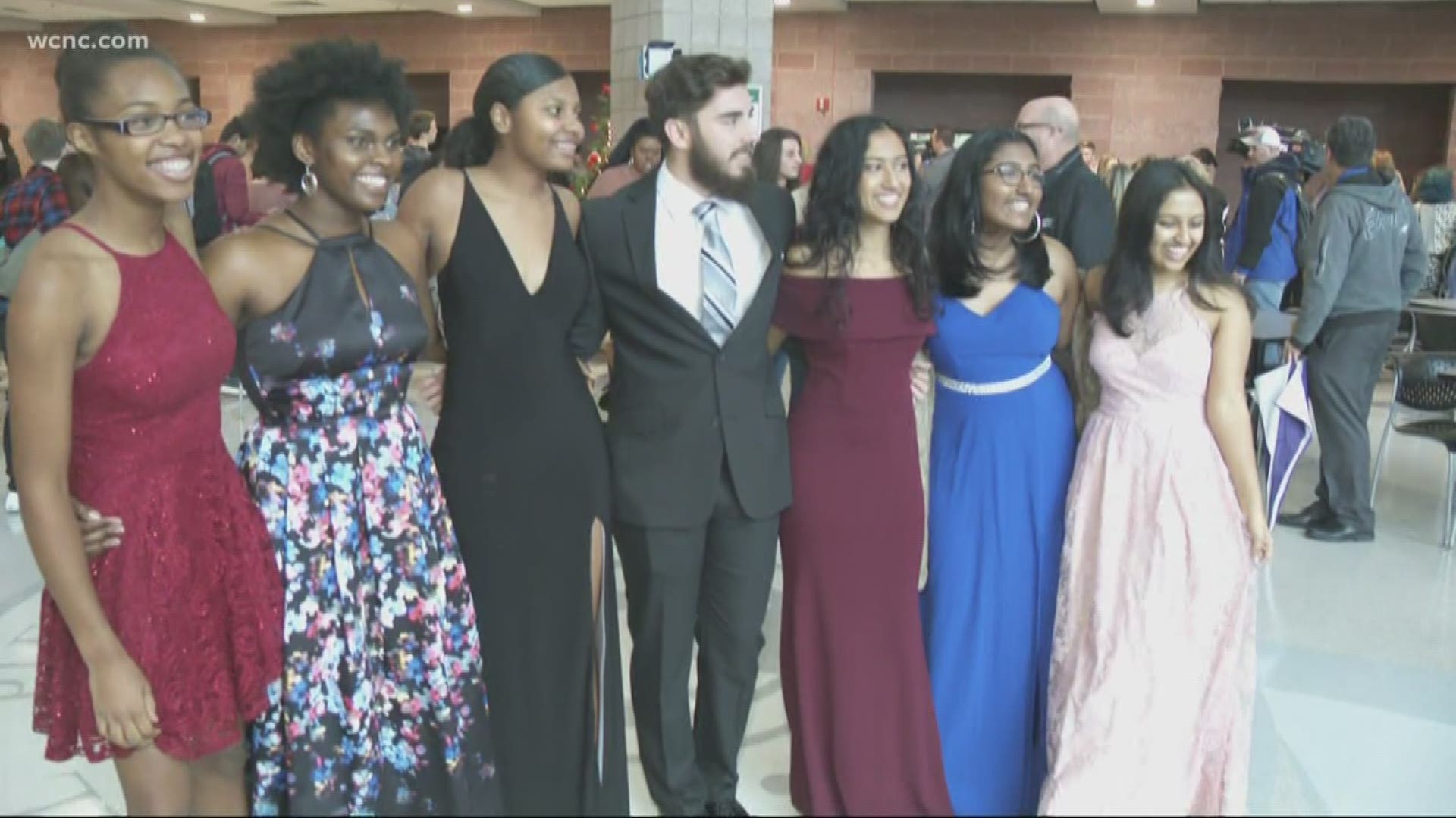 Students at Levine Middle College High School are getting dresses, suits, shoes, make-up and all paid for thanks to Belk's Project Hometown program.
