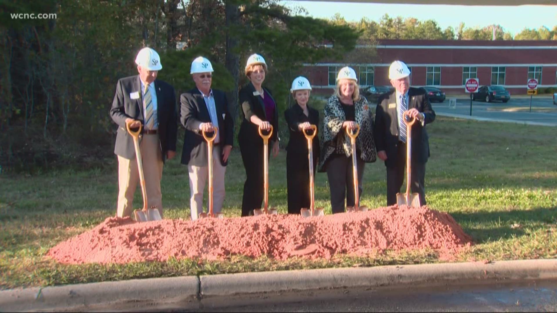 South Piedmont Community College in Union County broke ground on the new classroom building.