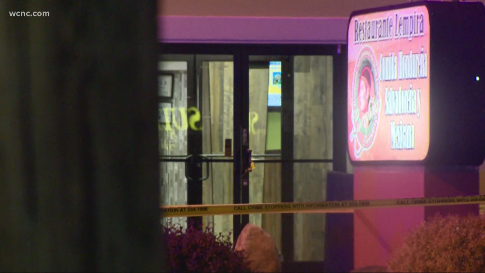 A man was gunned down outside a busy restaurant in south Charlotte Monday night. Police say the shooting stemmed from an argument inside and the shooting is not random.