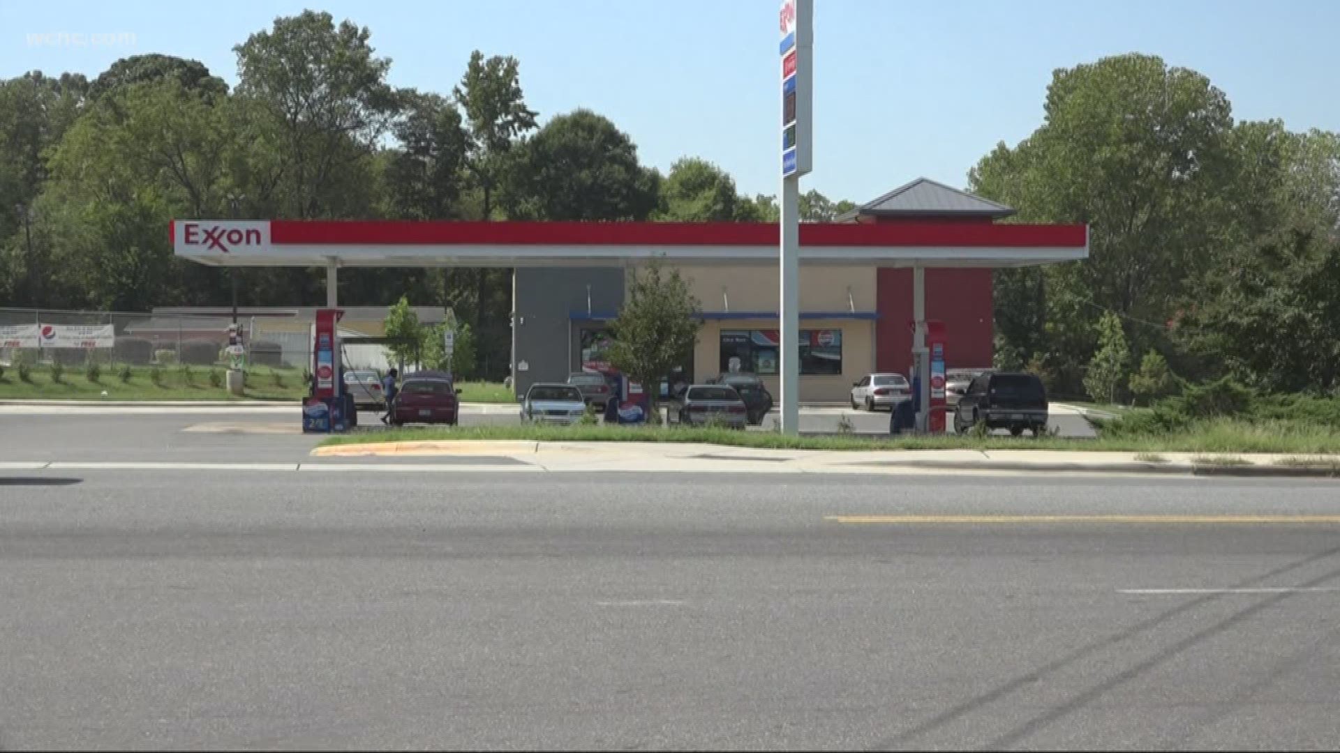 An employee said the mom went into get gas and that's when the suspect stole her car with the little boy inside.