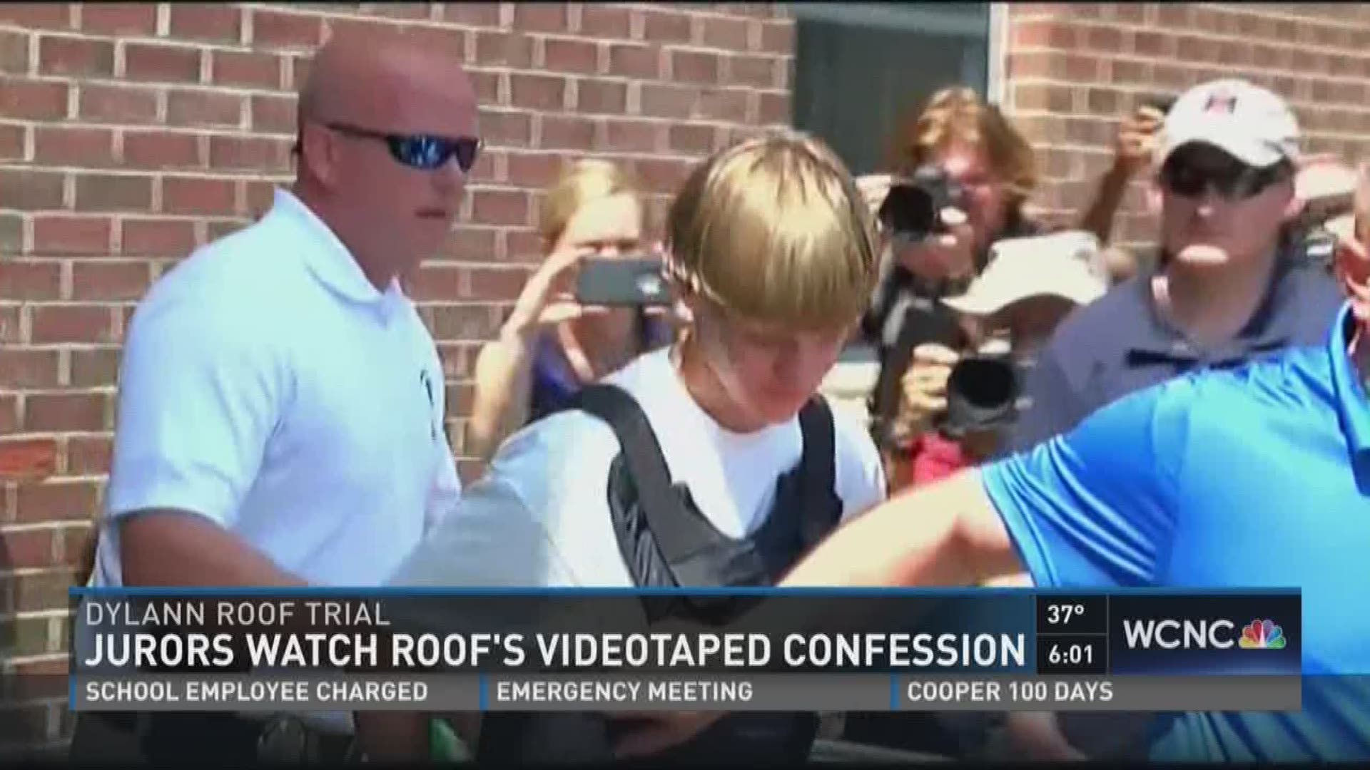 A packed courtroom heard from accused Charleston church shooter Dylann Roof himself Friday.