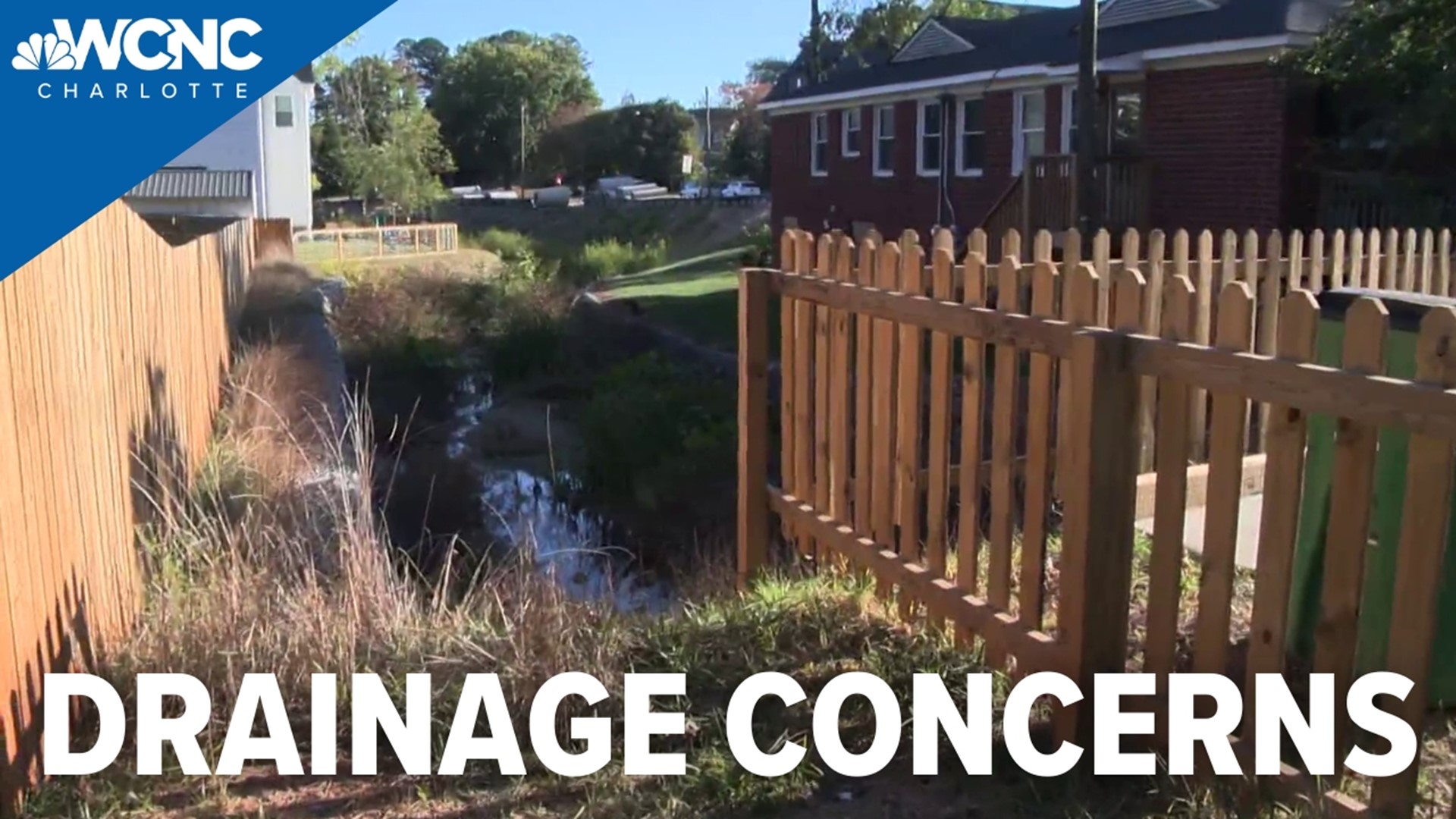 The storm drainage improvement project aims to reduce flooding and erosion, but residents say the situation has become worse.