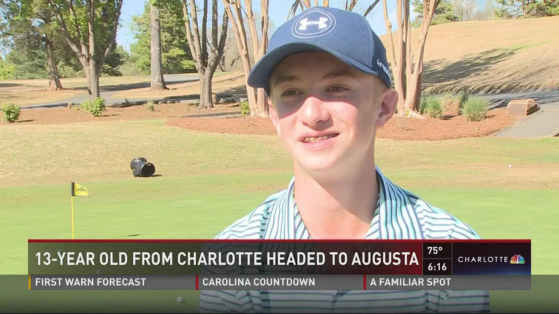 Maybe you've heard of the punt, pass and kick competition organized by the NFL. In golf, there's the drive, chip and putt competition. This year, Charlotte is represented by 13-year-old Clinton Daly.