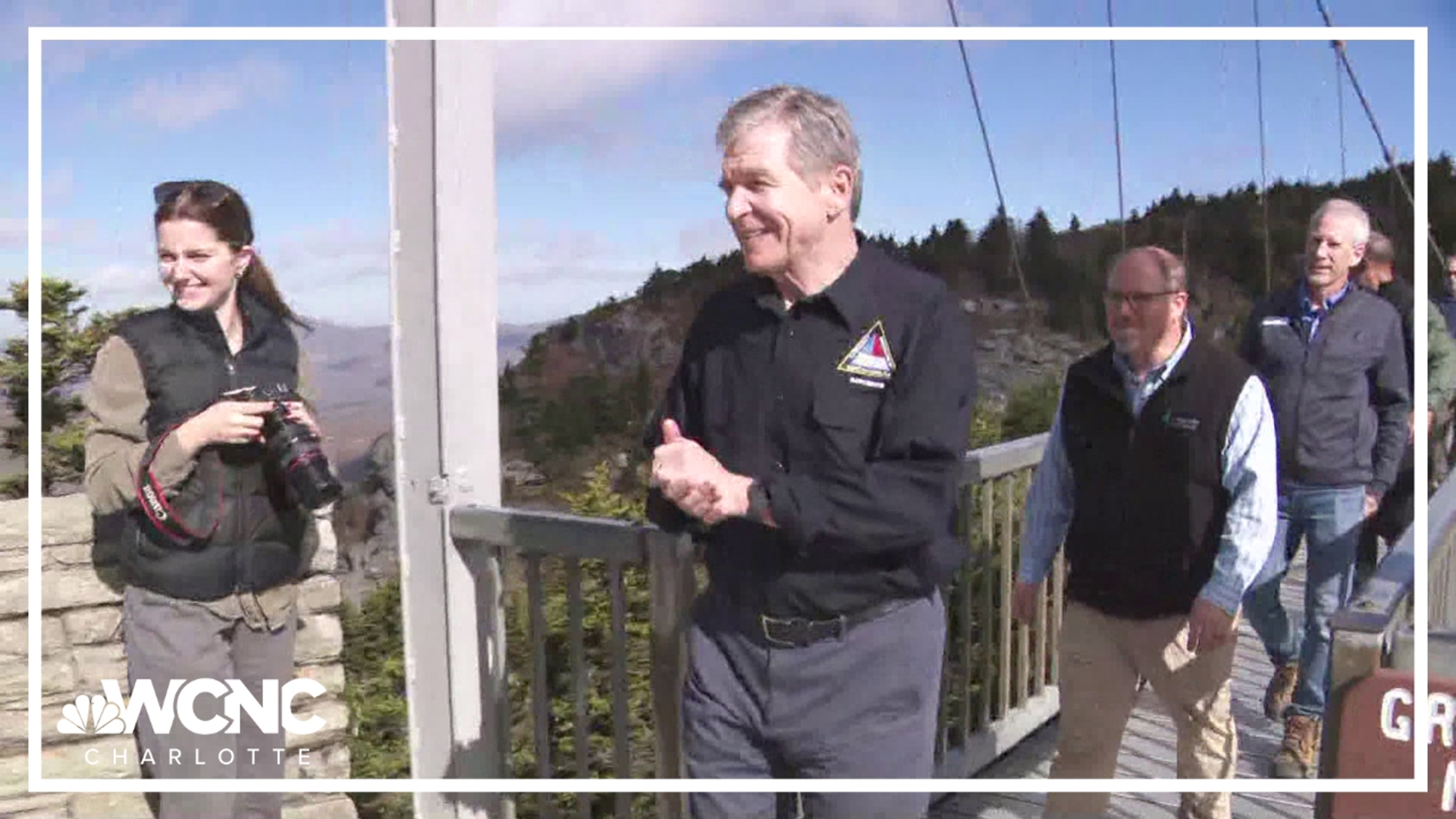 Governor Roy Cooper was in western North Carolina today to announce the return of tourism to the area.