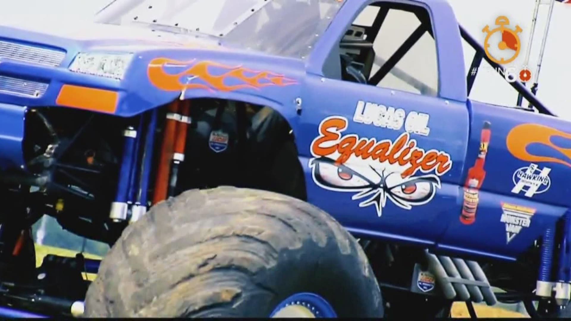 Charlotte Motor Speedway is kicking off the new school year with a huge monster truck bash. Wake Up Charlotte's Hannah Welker got a behind-the-scenes tour and even jumped behind the wheel!
