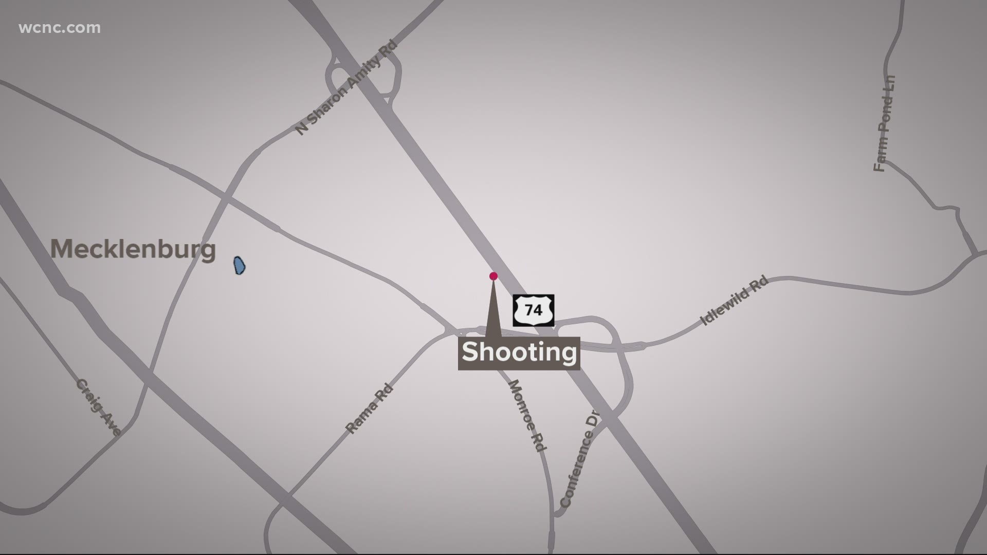 The department said it responded to reports of a shooting along East Independence Boulevard near Idlewild Road around 2:20 a.m. Sunday.