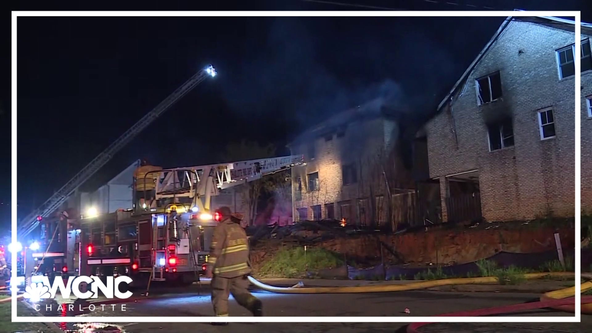 At least 60 firefighters battled the fire on Margaret Brown Street, near South Irwin Avenue, around 2 a.m. Thursday, officials said.