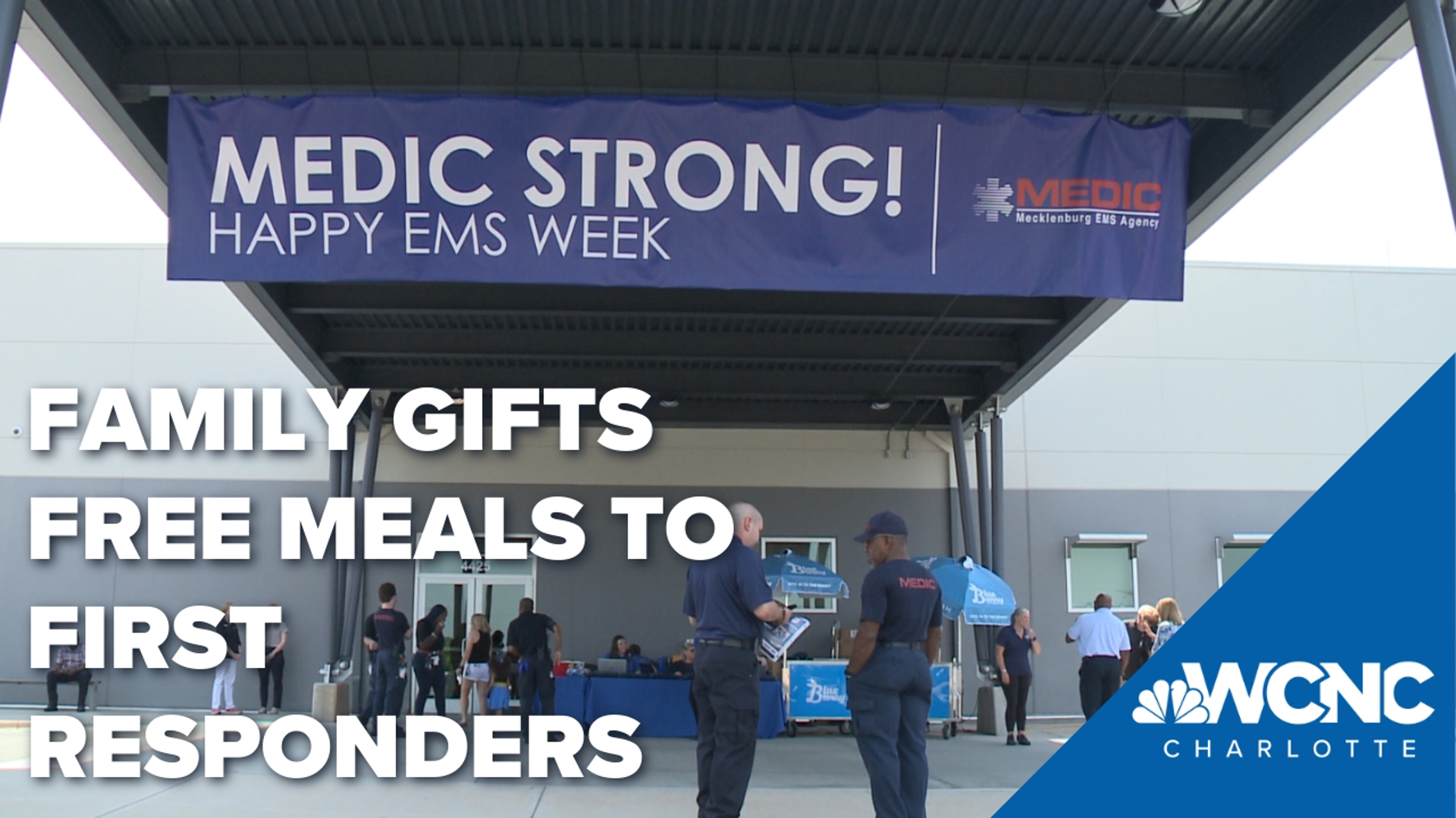 A salute to our heroes here in the queen city. The Salute to Heroes Foundation is providing free meals to first responders.