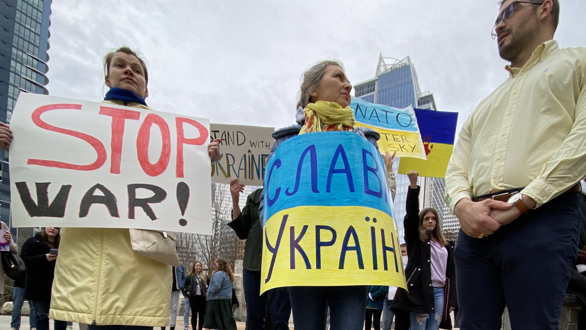 AS Russia's invasion of Ukraine continues, support is growing for Ukraine and its people here in Charlotte.