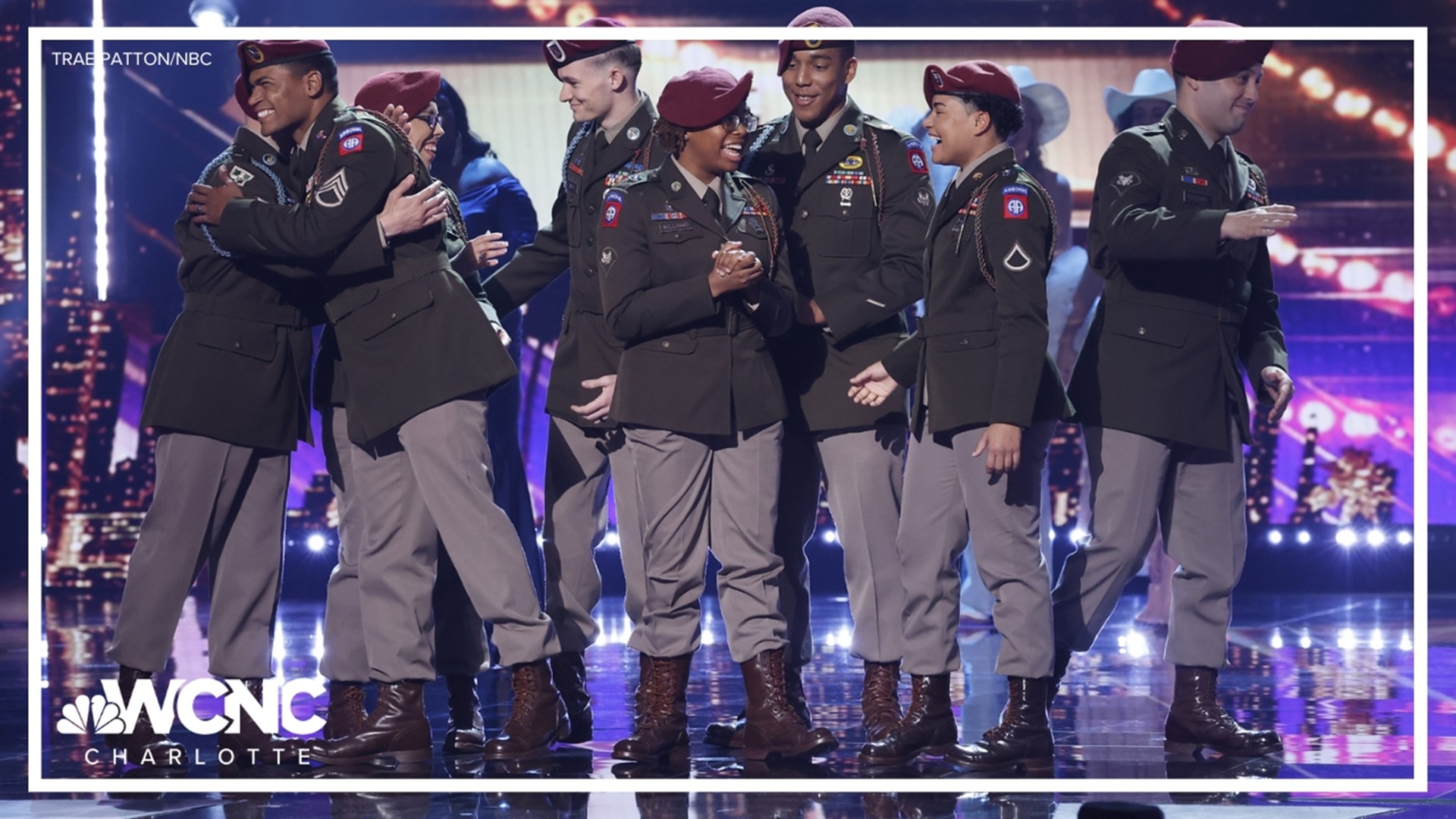 The 82nd Airborne's All-American Chorus performed on Tuesday's episode of "America's Got Talent." Wednesday, they were selected by fans to move on to the finals.