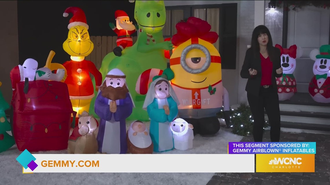 Deck the Halls with this holiday décor, sponsored by Gemmy Airblown