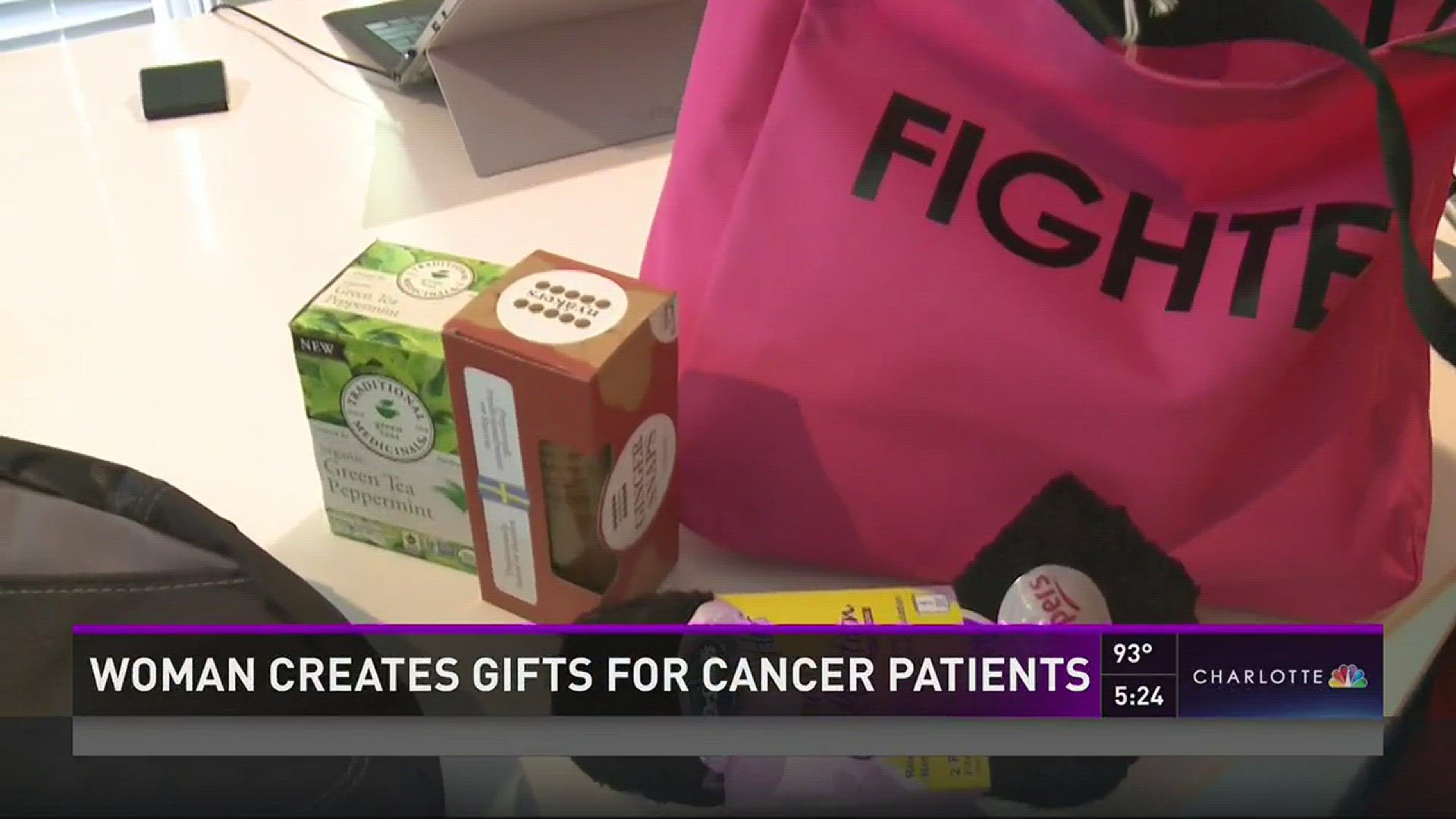 A local woman created a company that produces plenty of special and helpful gifts for cancer patients besides flowers.