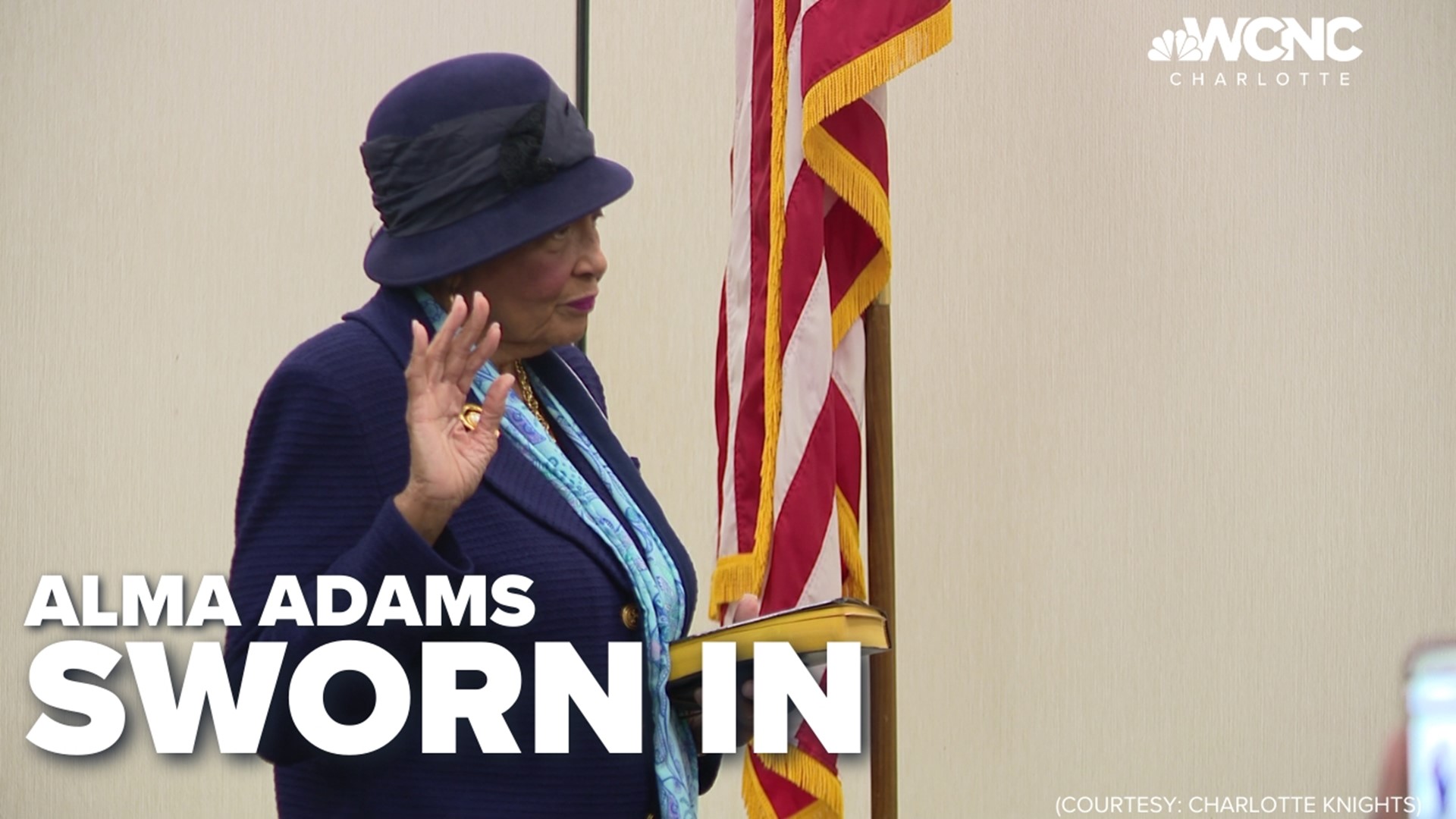 Congresswoman Alma Adams was in the Charlotte area for local swearing-in events.