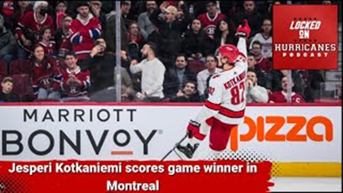 Jesperi Kotkaniemi scores game winning goal for Carolina Hurricanes against Montreal Canadiens | Locked On Hurricanes