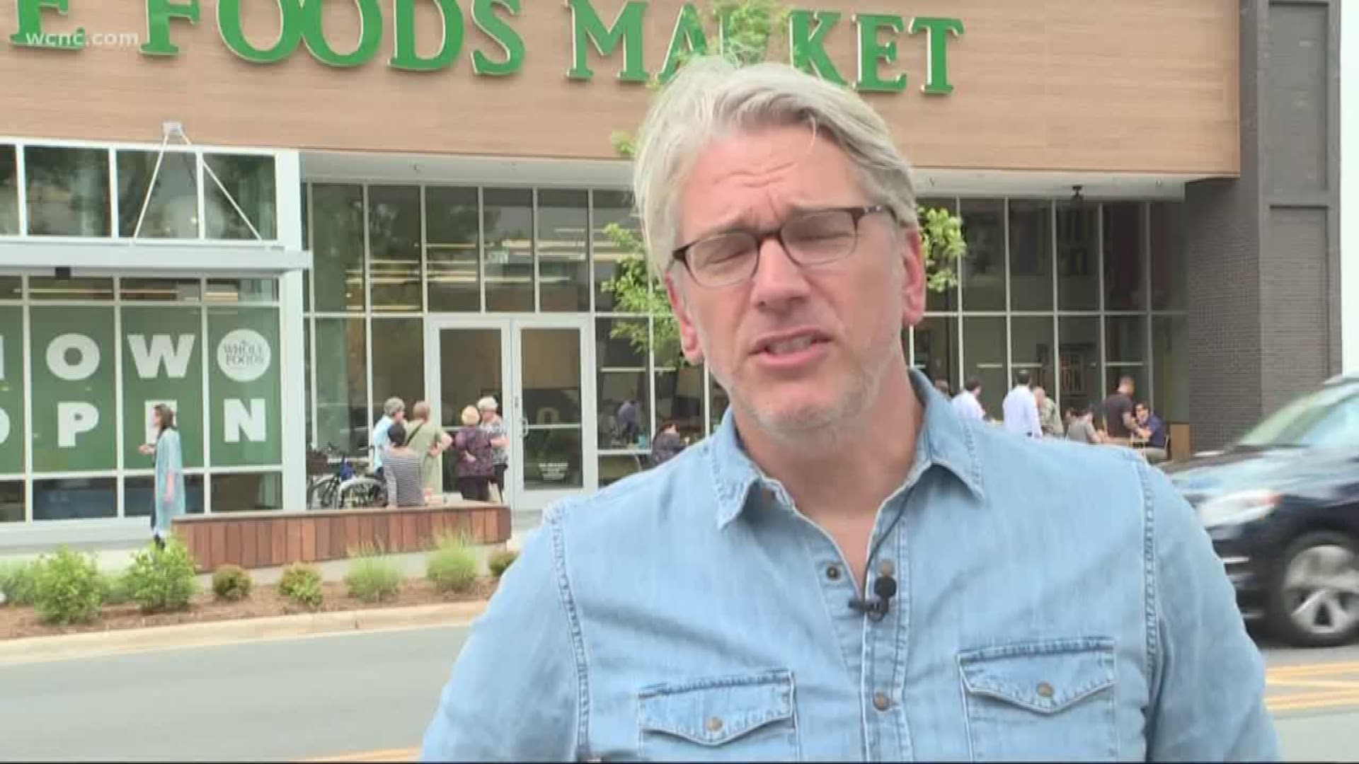 A new grocery store in uptown Charlotte is turning heads and drawing massive crowds.
