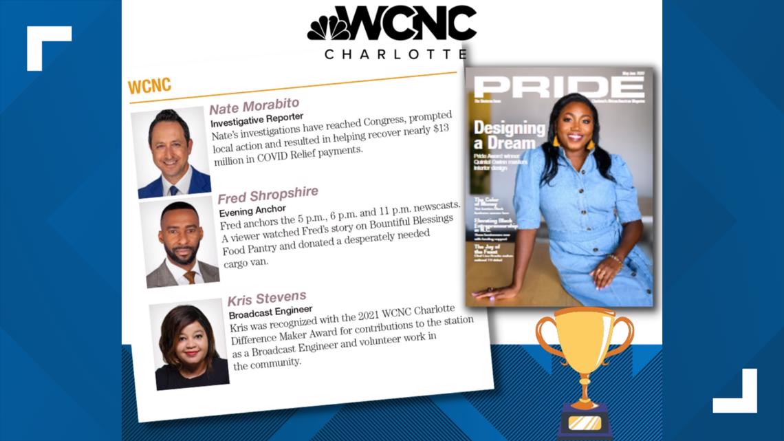 Pride Magazine honors 3 WCNC Charlotte team members with 'Best of the Best' awards
