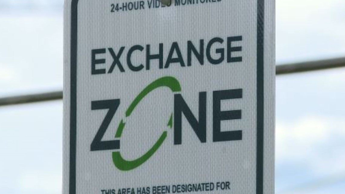 These are the locations of Charlotte's Safe Exchange Zones