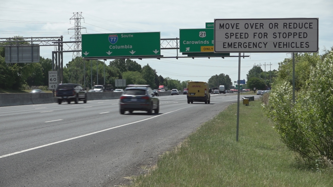 South Carolina lawmakers push for toll lanes on I-77 near Charlotte