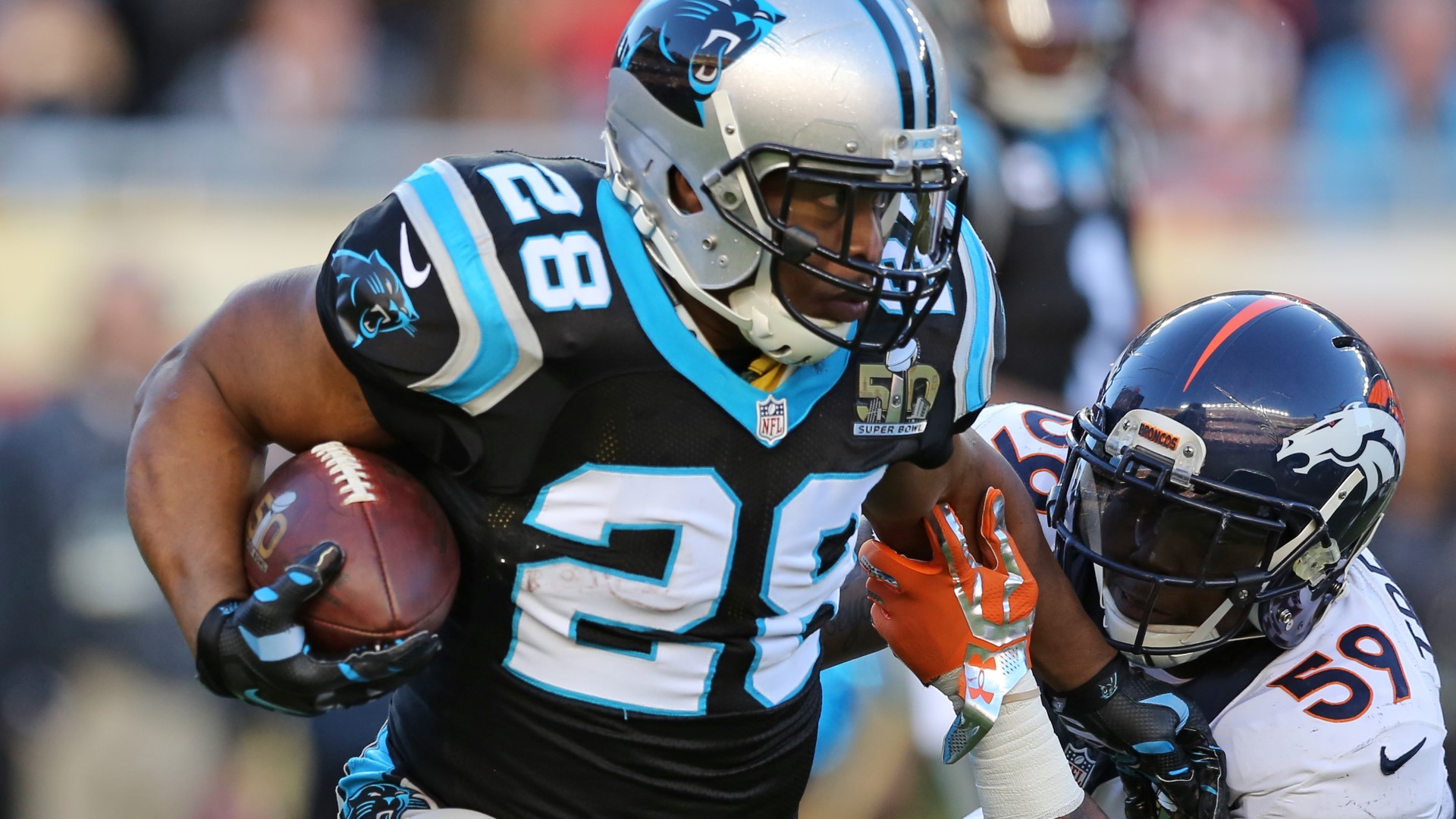 Former Carolina Panthers star Jonathan Stewart discusses playing in a Super Bowl and gives his prediction for the big game.