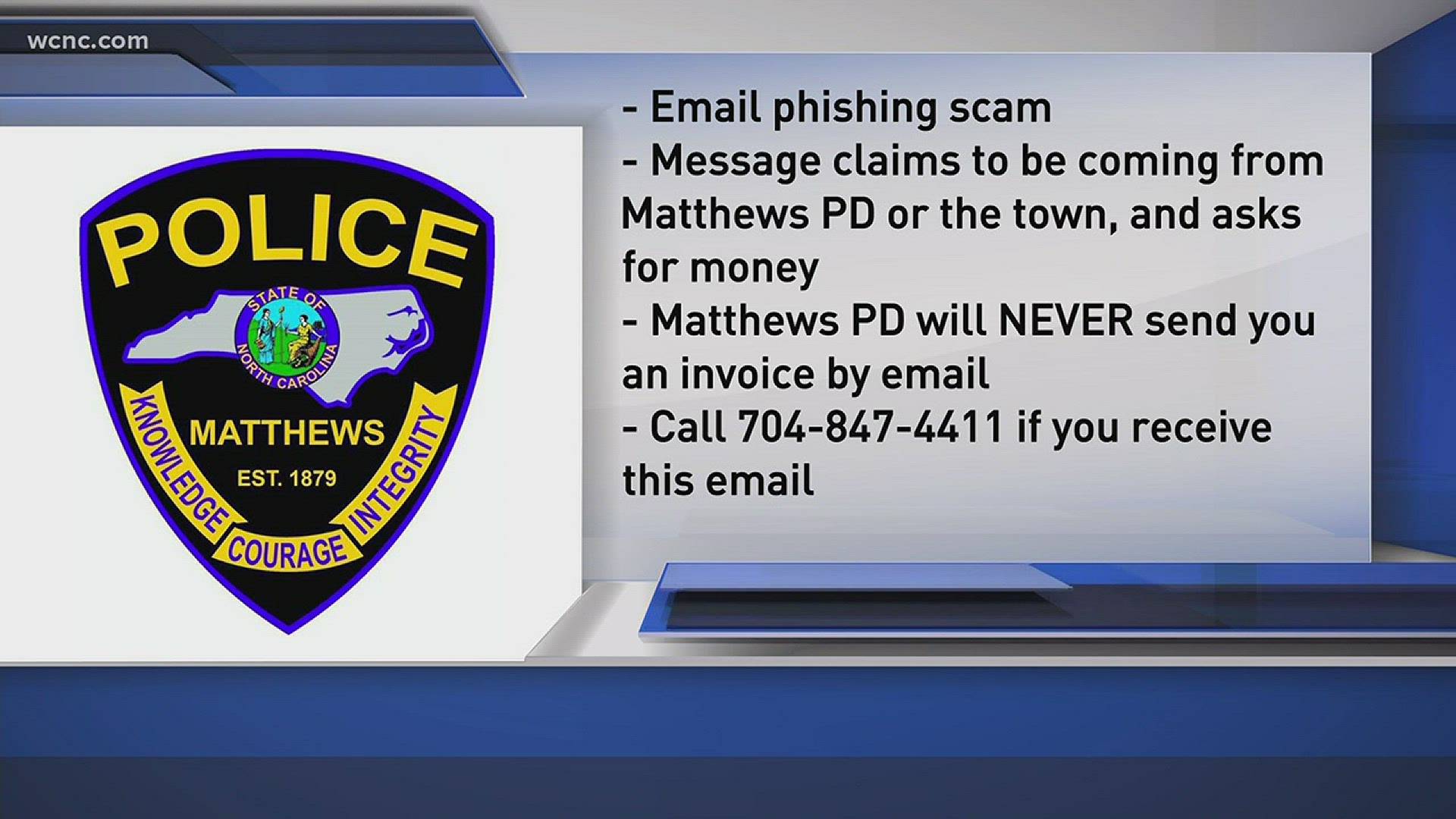 Local police warn of phishing scam | wcnc.com