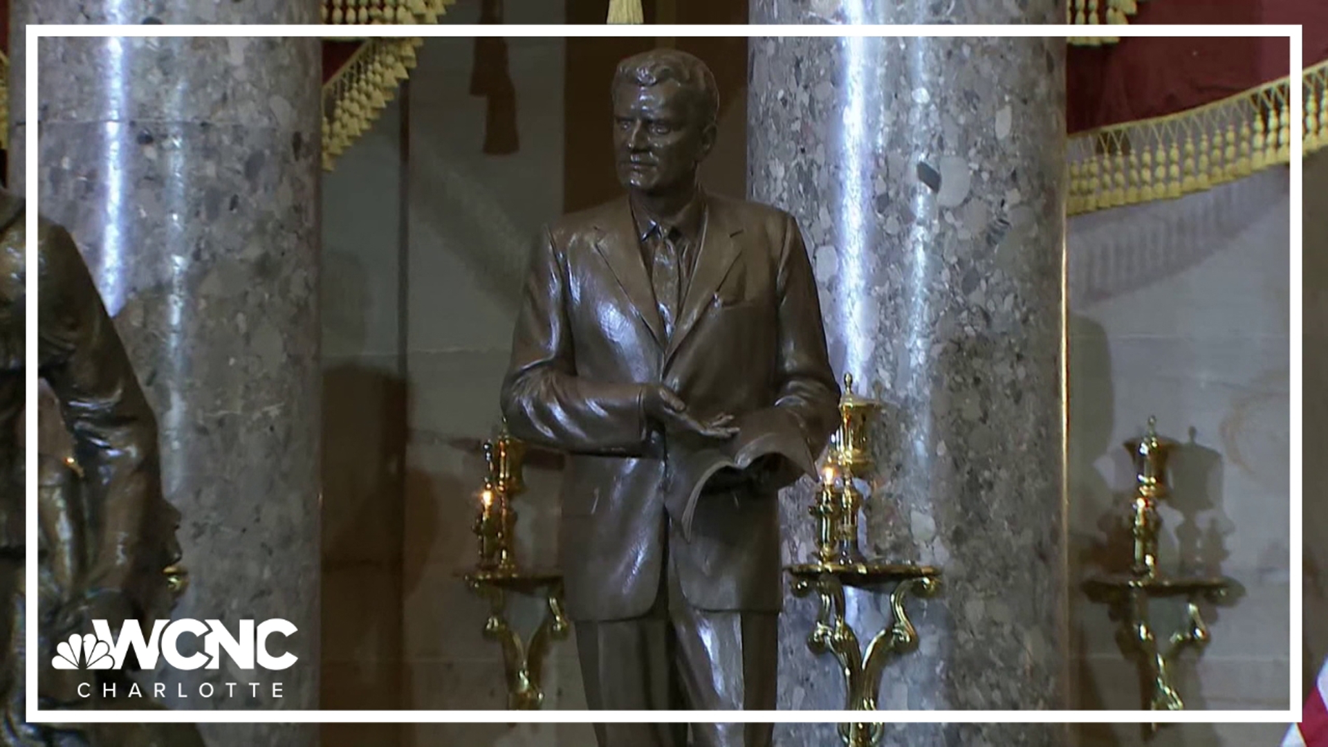 A new statue of the late reverend Billy Graham now stands in the US Capitol.