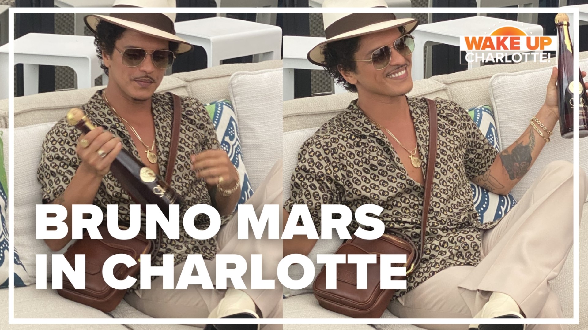 Grammy award-winning artist Bruno Mars made a stop in the Queen City.