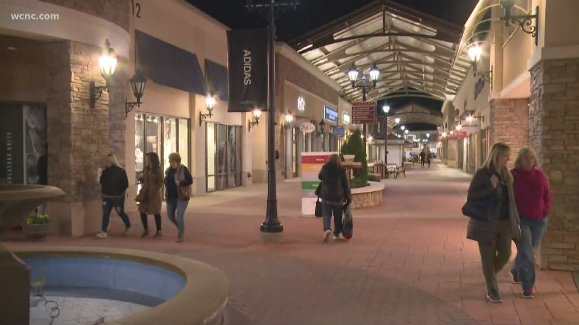 The Charlotte Premium Outlets in Steele Creek opened early Black Friday for holiday shoppers.