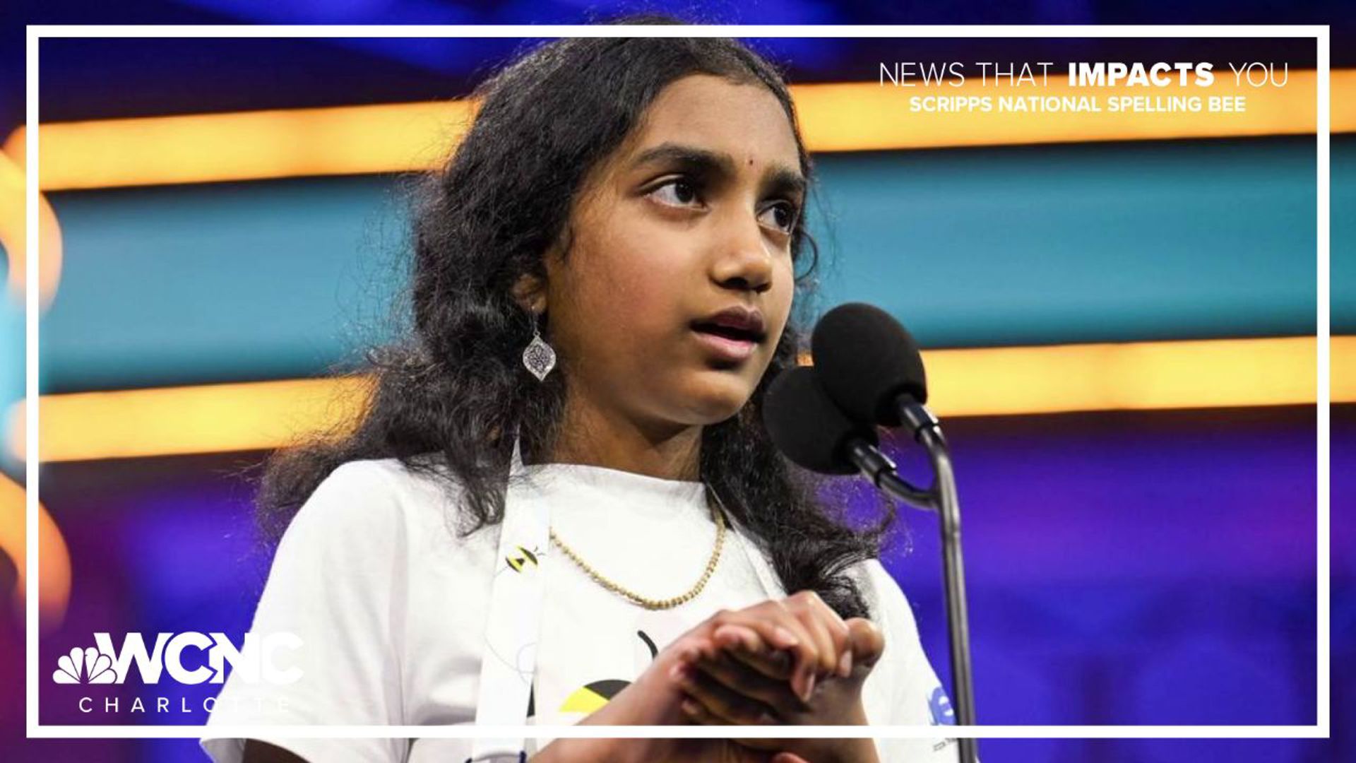 Concord Middle School student Aishwarya Kallakuri is competing in the Scripps National Spelling Bee finals!