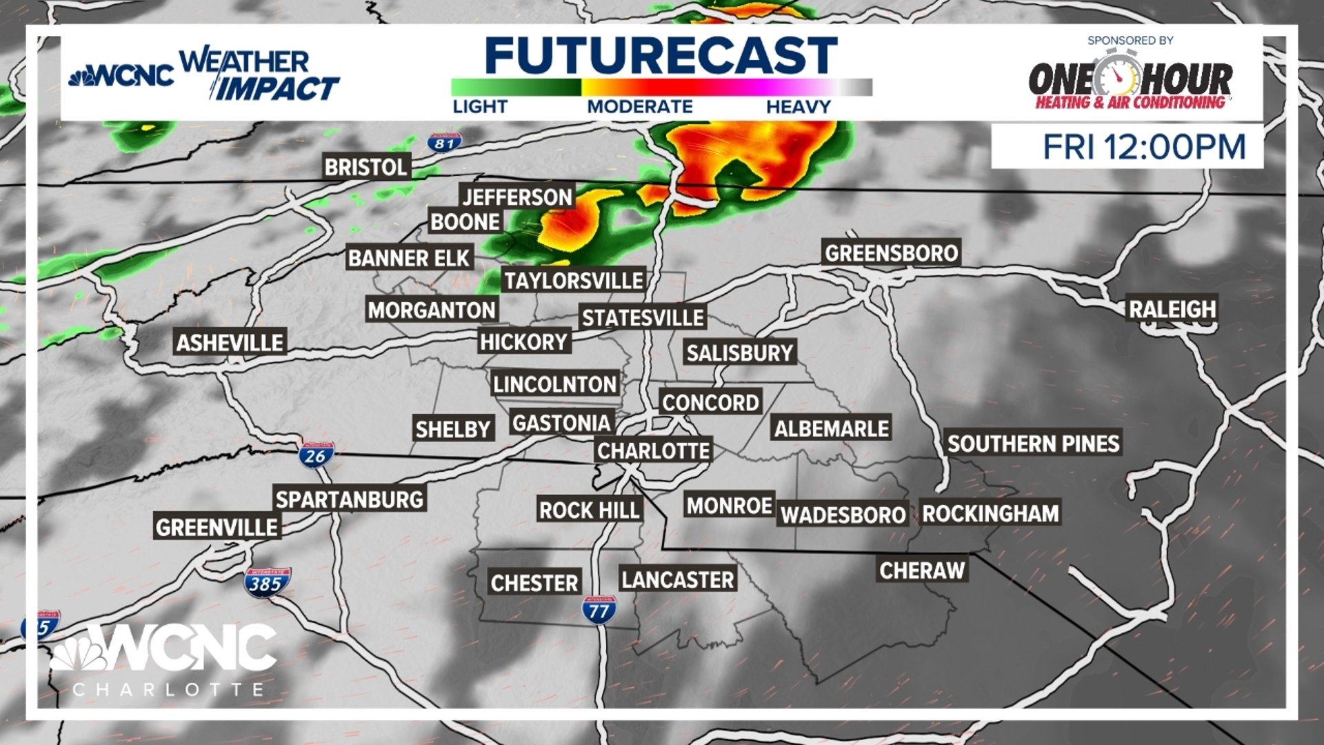 The first 90-degree day of the year could happen on Friday in Charlotte.