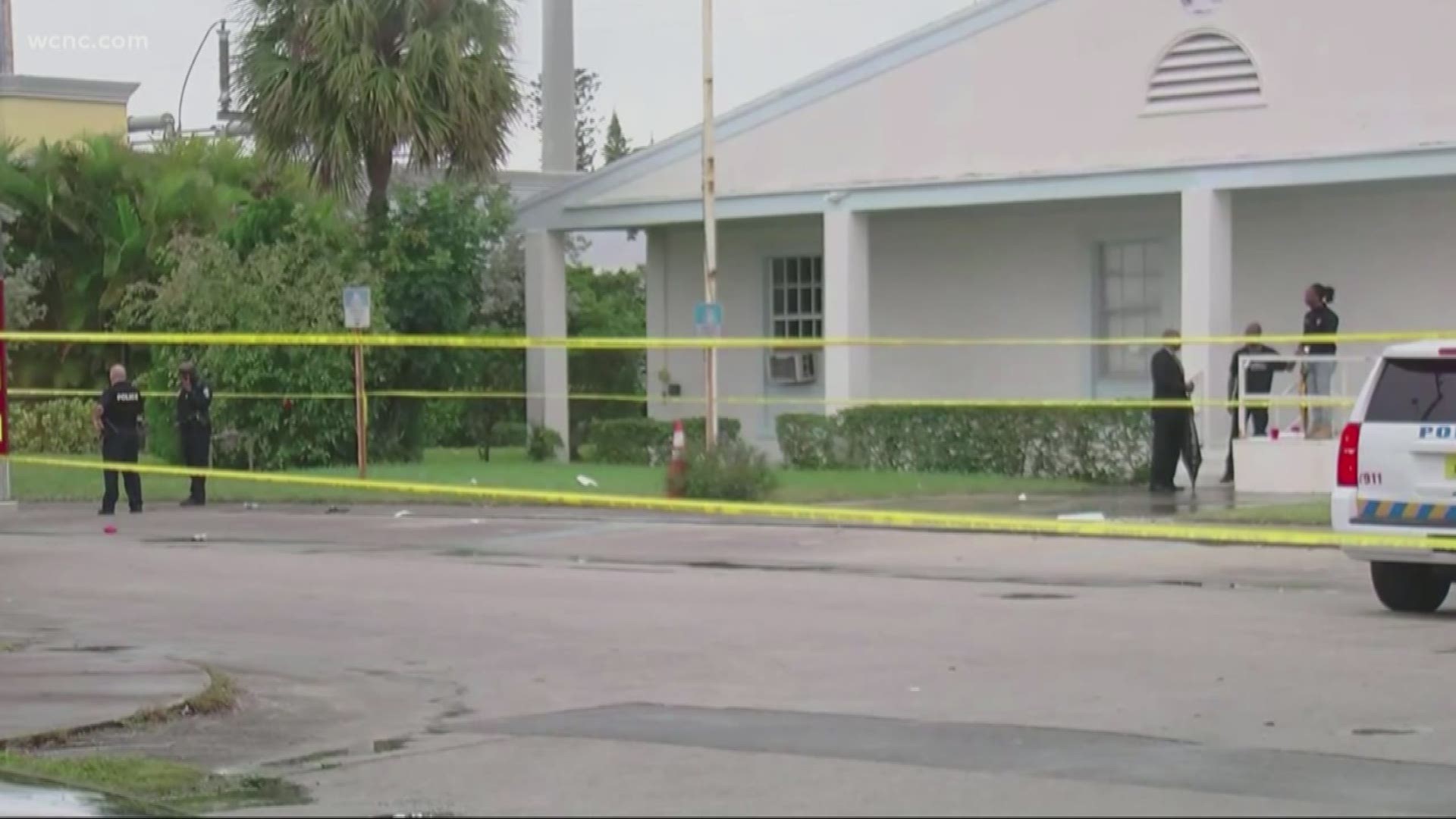 A shooting in Florida left two people dead and two others hurt, according to police. The shooting happened at a church after a funeral.