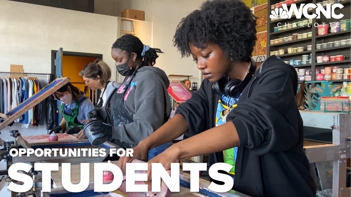 CMS students step out of the classroom to impact Charlotte's art scene