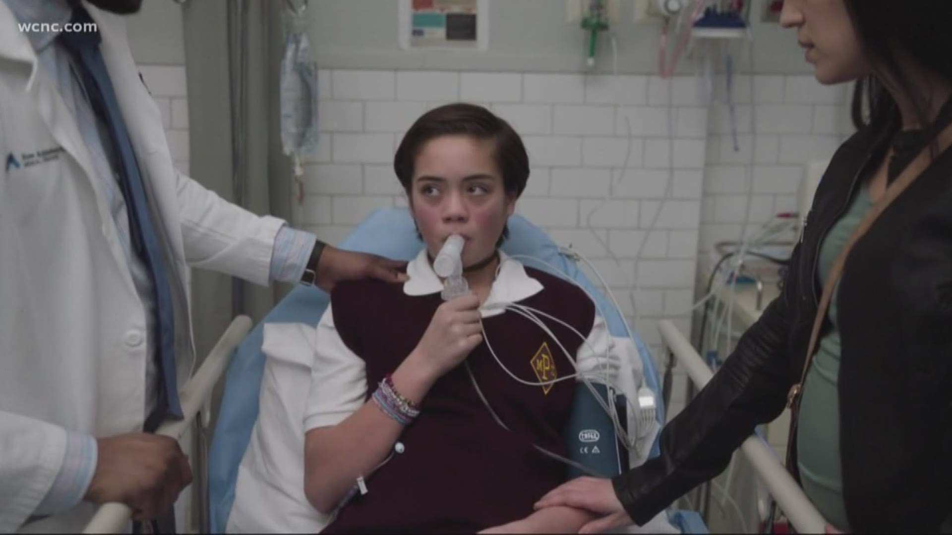 13-year-old Lily Knowles is from Waxhaw, and Tuesday she's portraying a patient with cystic fibrosis, which she has in real life.